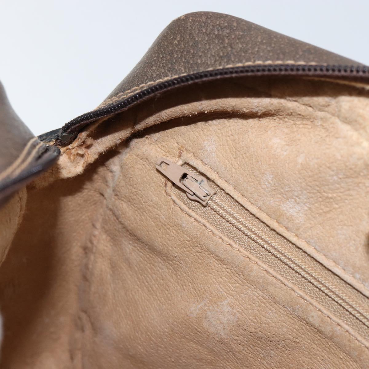 GUCCI GG Supreme Web Sherry Line Bag PVC Beige Gold 75 001 4071 Auth ka127