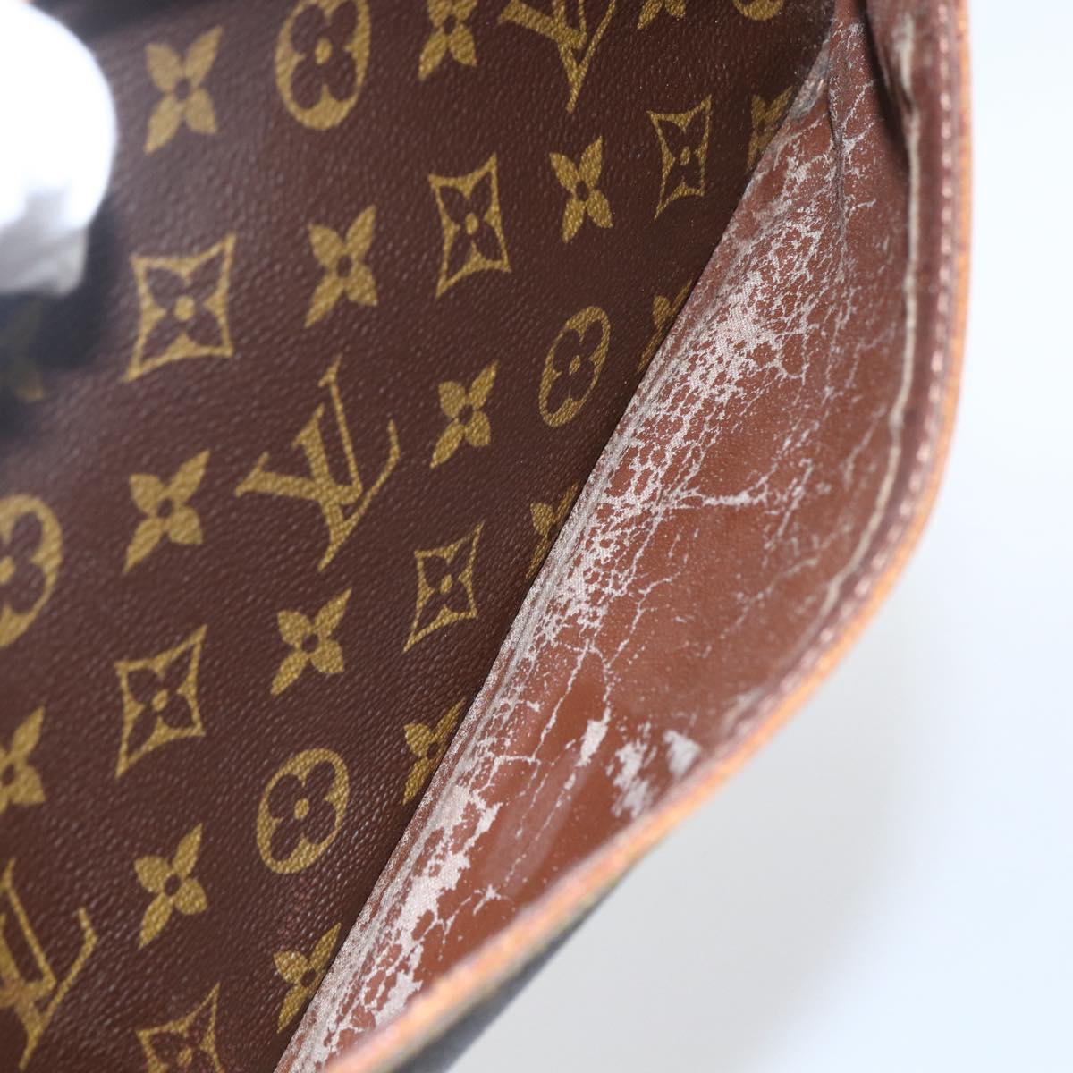 LOUIS VUITTON Monogram Compiegne 28 Clutch Bag M51845 LV Auth ka1289