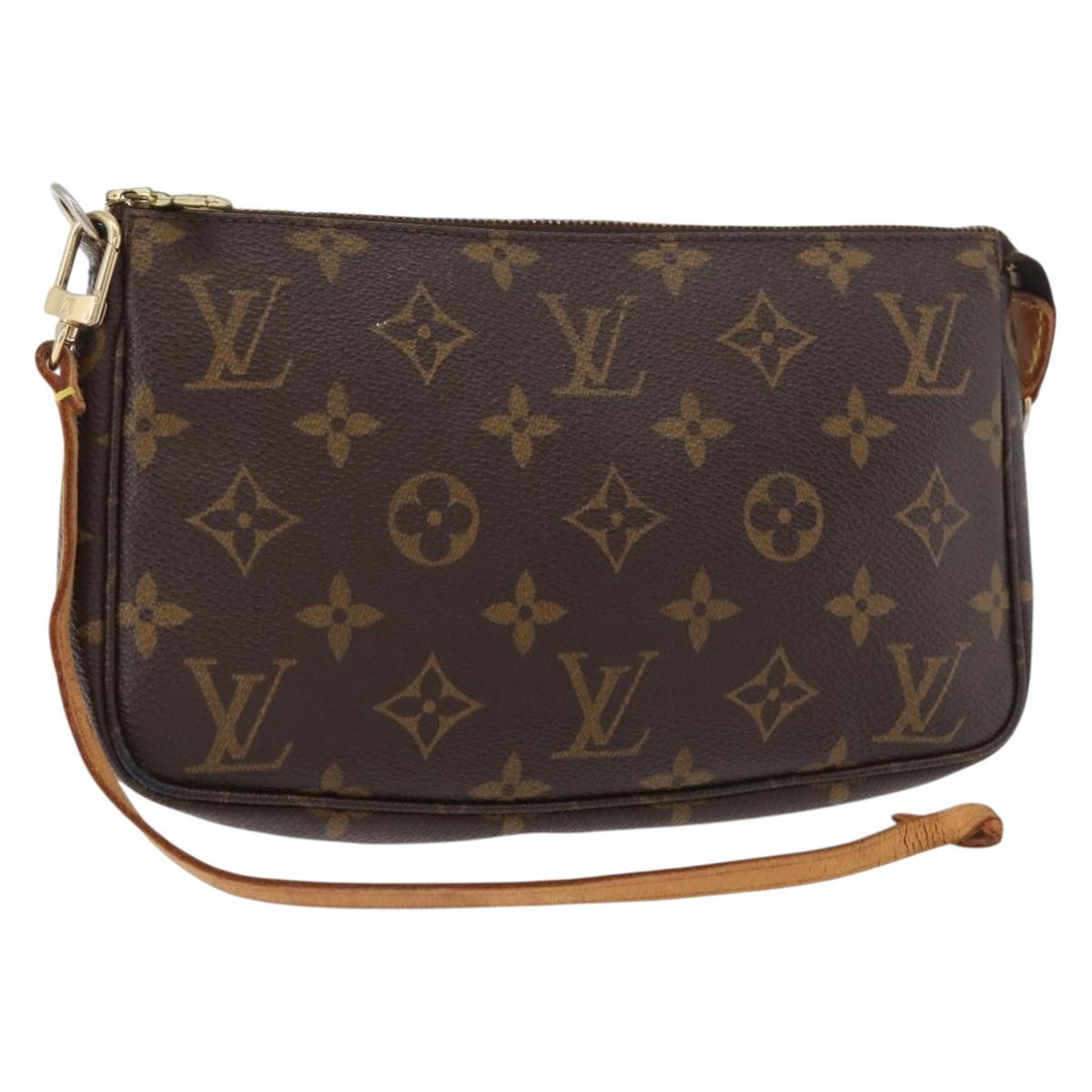 LOUIS VUITTON Monogram Pochette Accessoires Pouch M51980 LV Auth ka1293