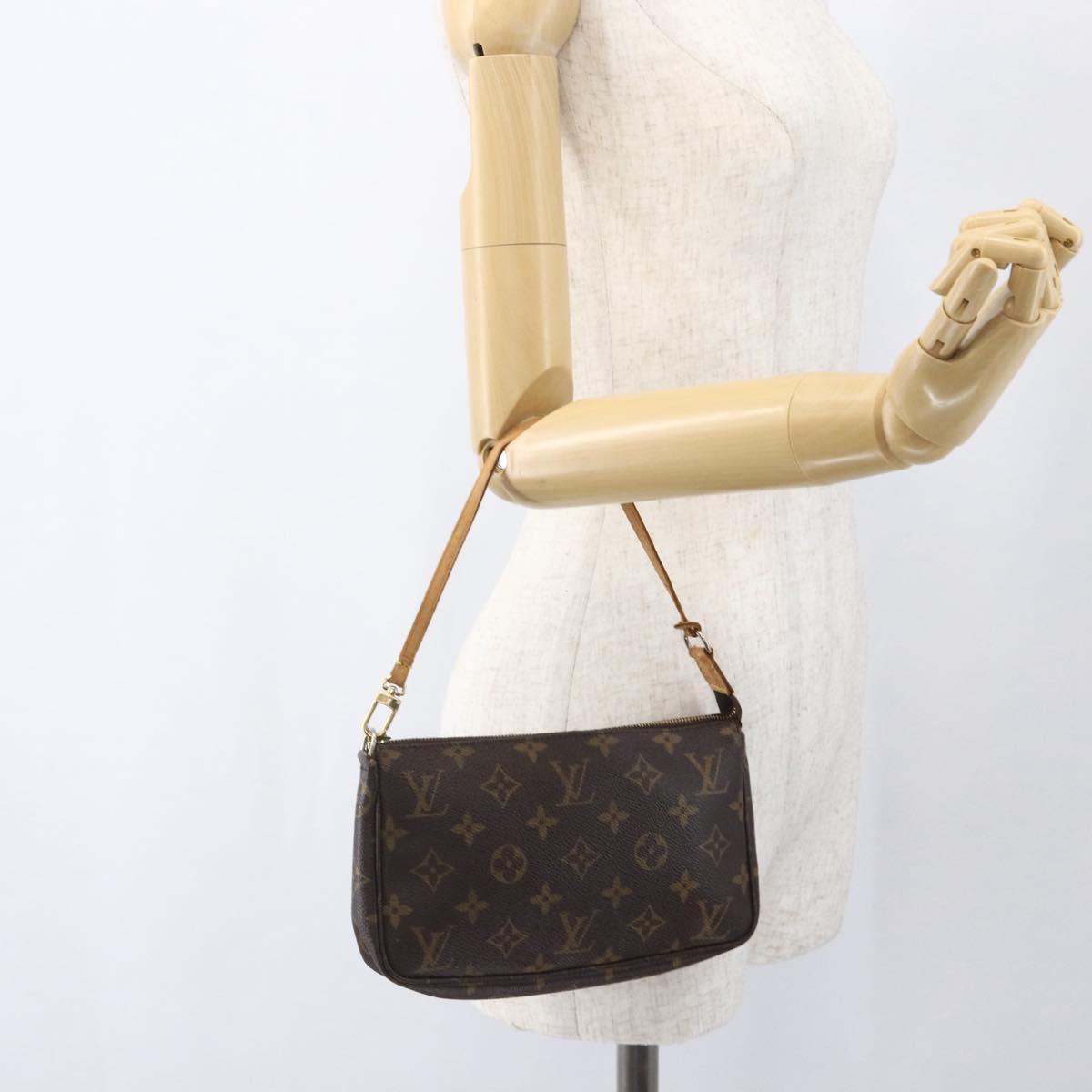LOUIS VUITTON Monogram Pochette Accessoires Pouch M51980 LV Auth ka1293