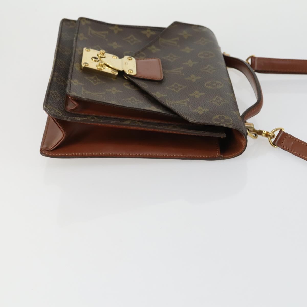 LOUIS VUITTON Monogram Monceau 28 Hand Bag M51185 LV Auth ka1298A