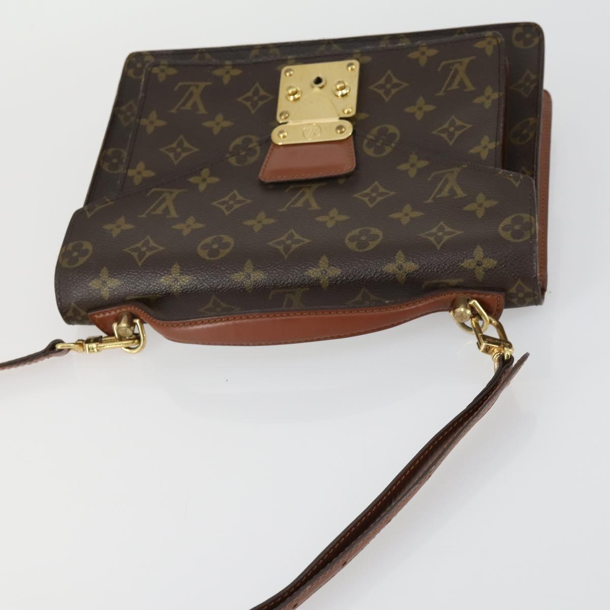 LOUIS VUITTON Monogram Monceau 28 Hand Bag M51185 LV Auth ka1298A