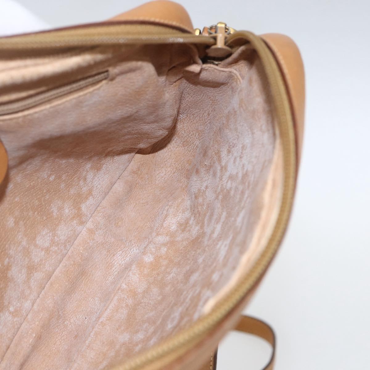 GUCCI Micro GG Supreme Shoulder Bag PVC Beige Gold 007 113 0095 Auth ka1300