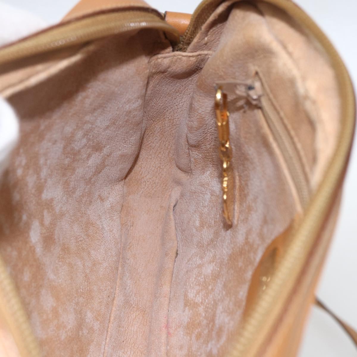 GUCCI Micro GG Supreme Shoulder Bag PVC Beige Gold 007 113 0095 Auth ka1300