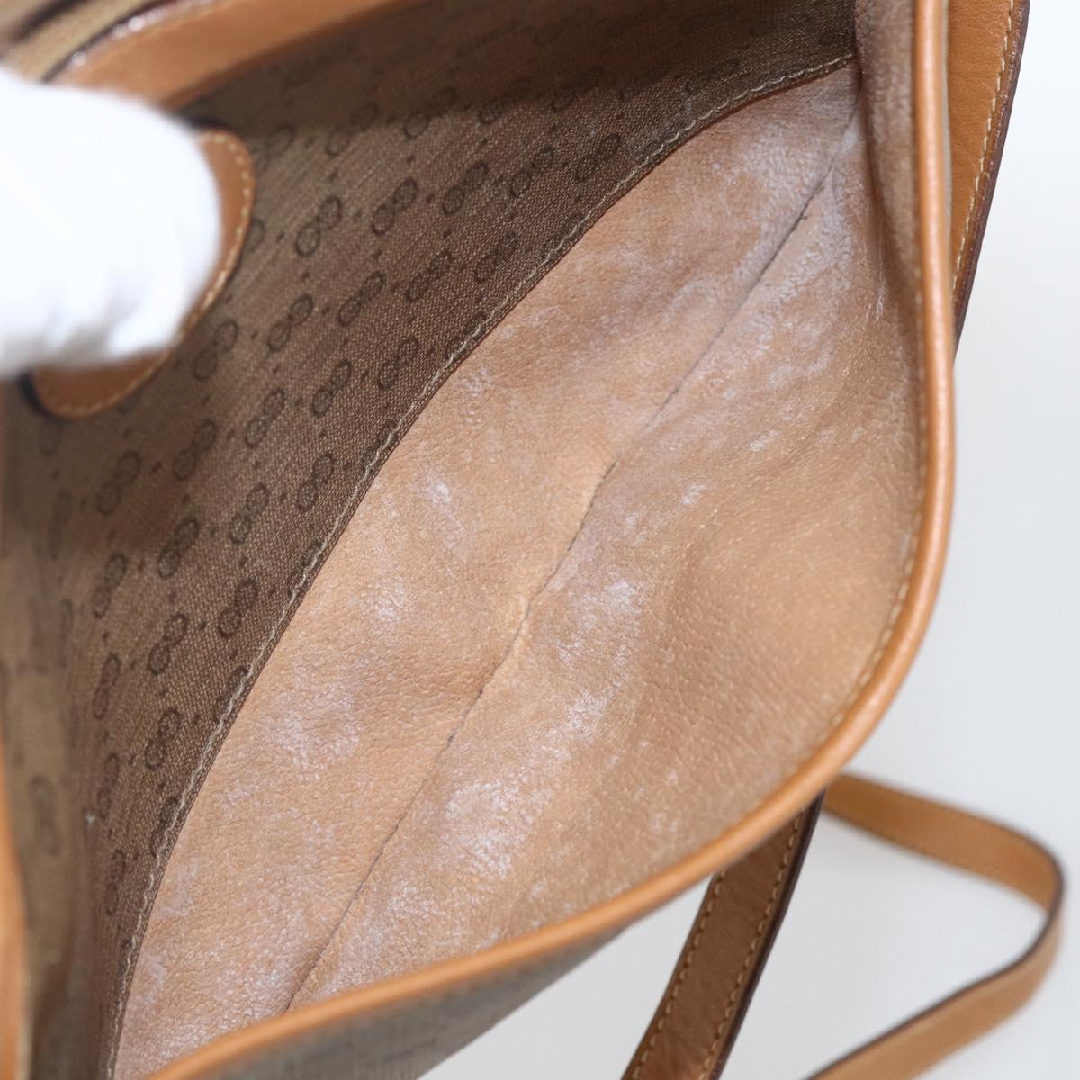 GUCCI Micro GG Supreme Shoulder Bag PVC Beige Gold 007 113 0095 Auth ka1300