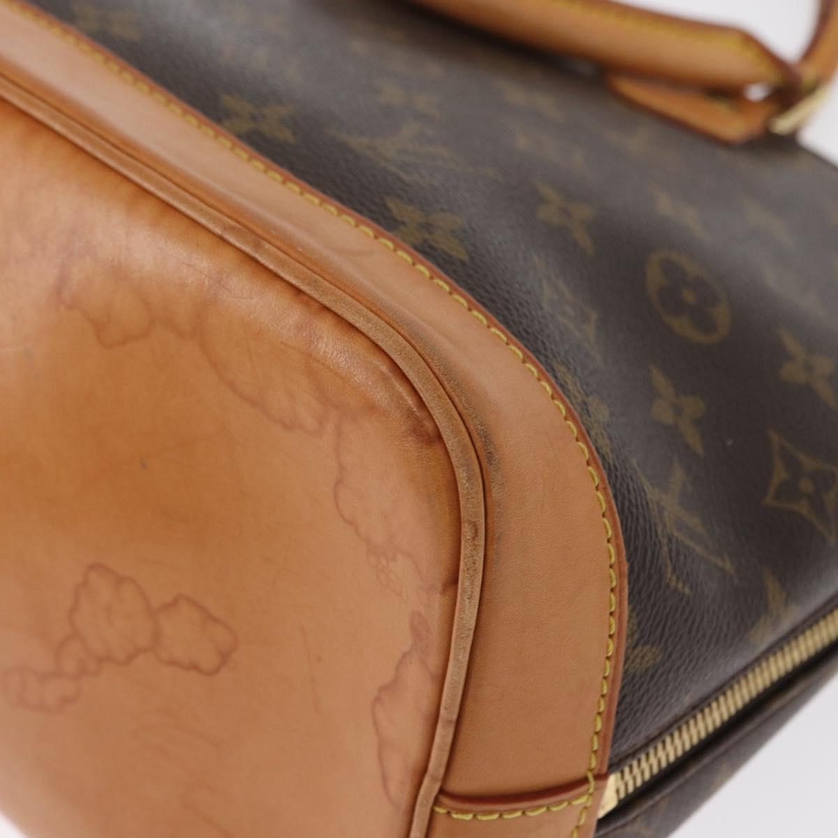 LOUIS VUITTON Monogram Alma Hand Bag M51130 LV Auth ka1302