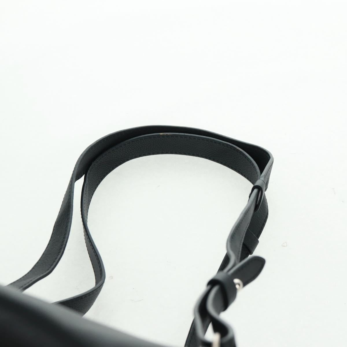 LOUIS VUITTON Calf Leather Turn Lock Rock Me Backpack Black M41815 Auth ka1317