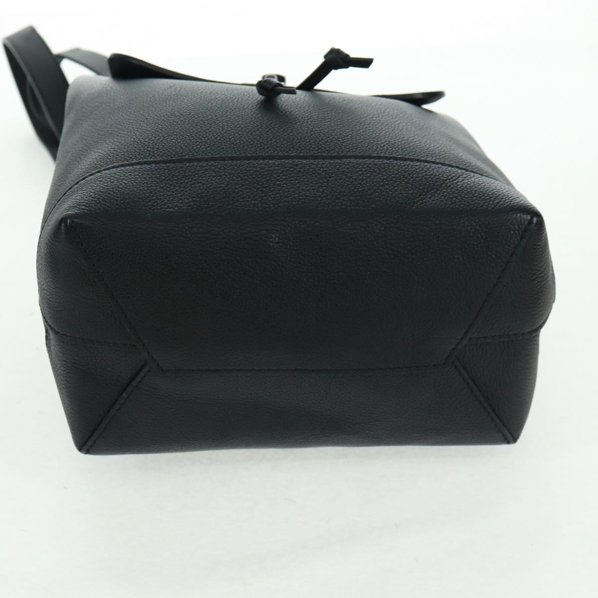 LOUIS VUITTON Calf Leather Turn Lock Rock Me Backpack Black M41815 Auth ka1317