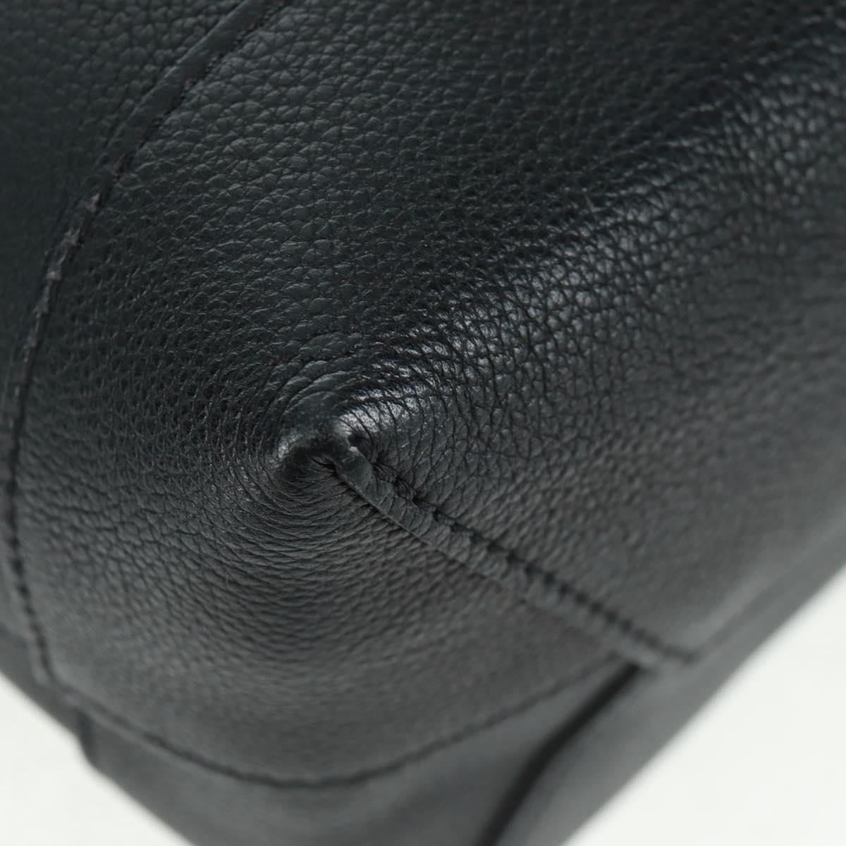 LOUIS VUITTON Calf Leather Turn Lock Rock Me Backpack Black M41815 Auth ka1317