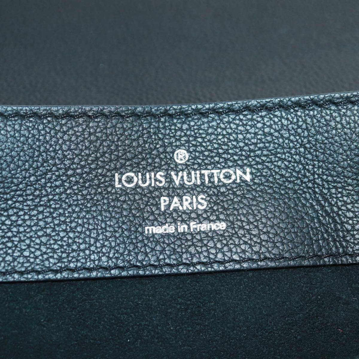 LOUIS VUITTON Calf Leather Turn Lock Rock Me Backpack Black M41815 Auth ka1317