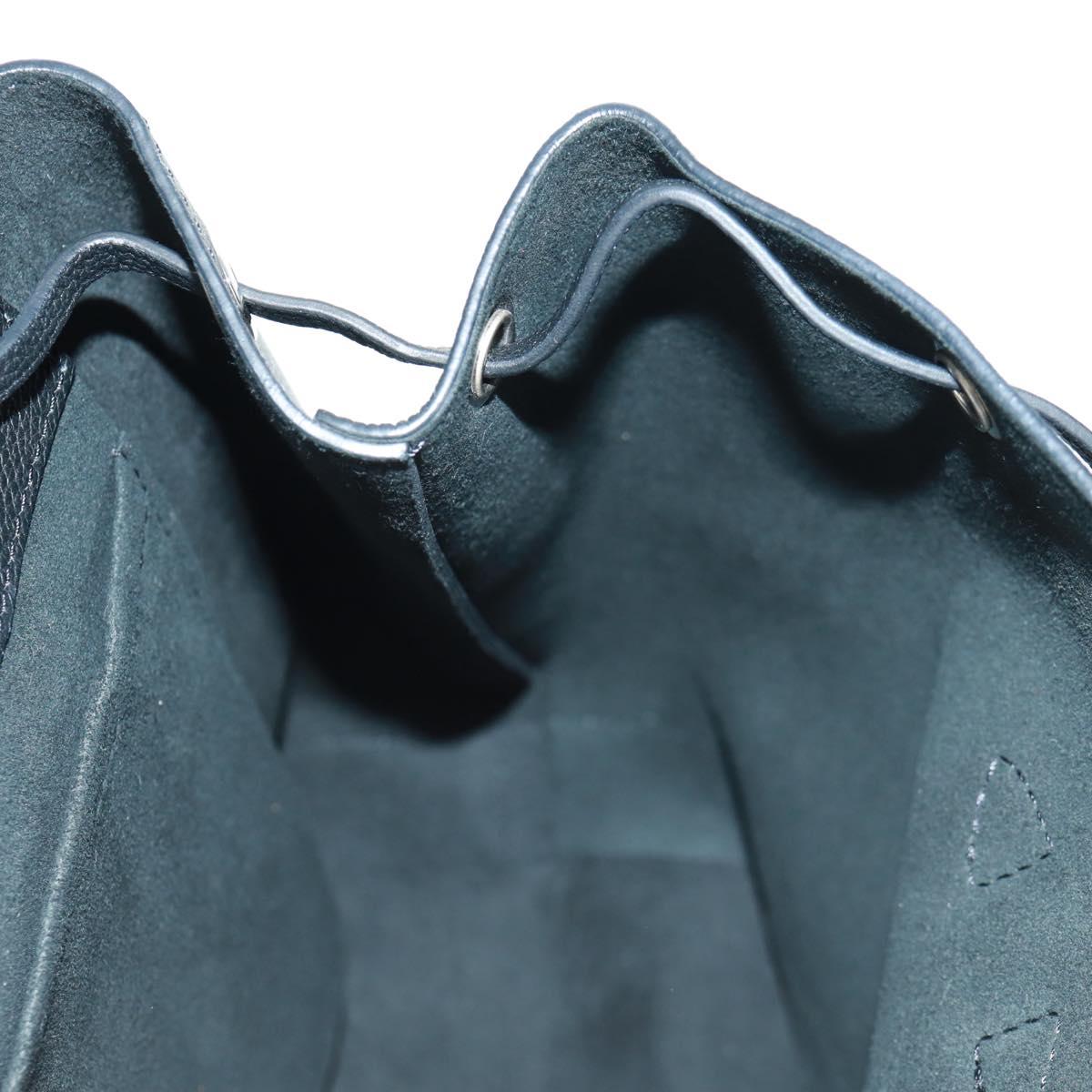 LOUIS VUITTON Calf Leather Turn Lock Rock Me Backpack Black M41815 Auth ka1317