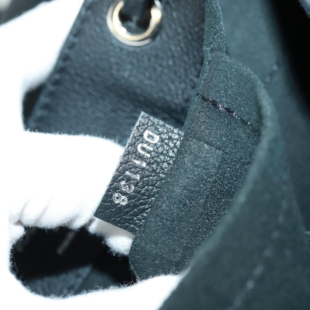 LOUIS VUITTON Calf Leather Turn Lock Rock Me Backpack Black M41815 Auth ka1317