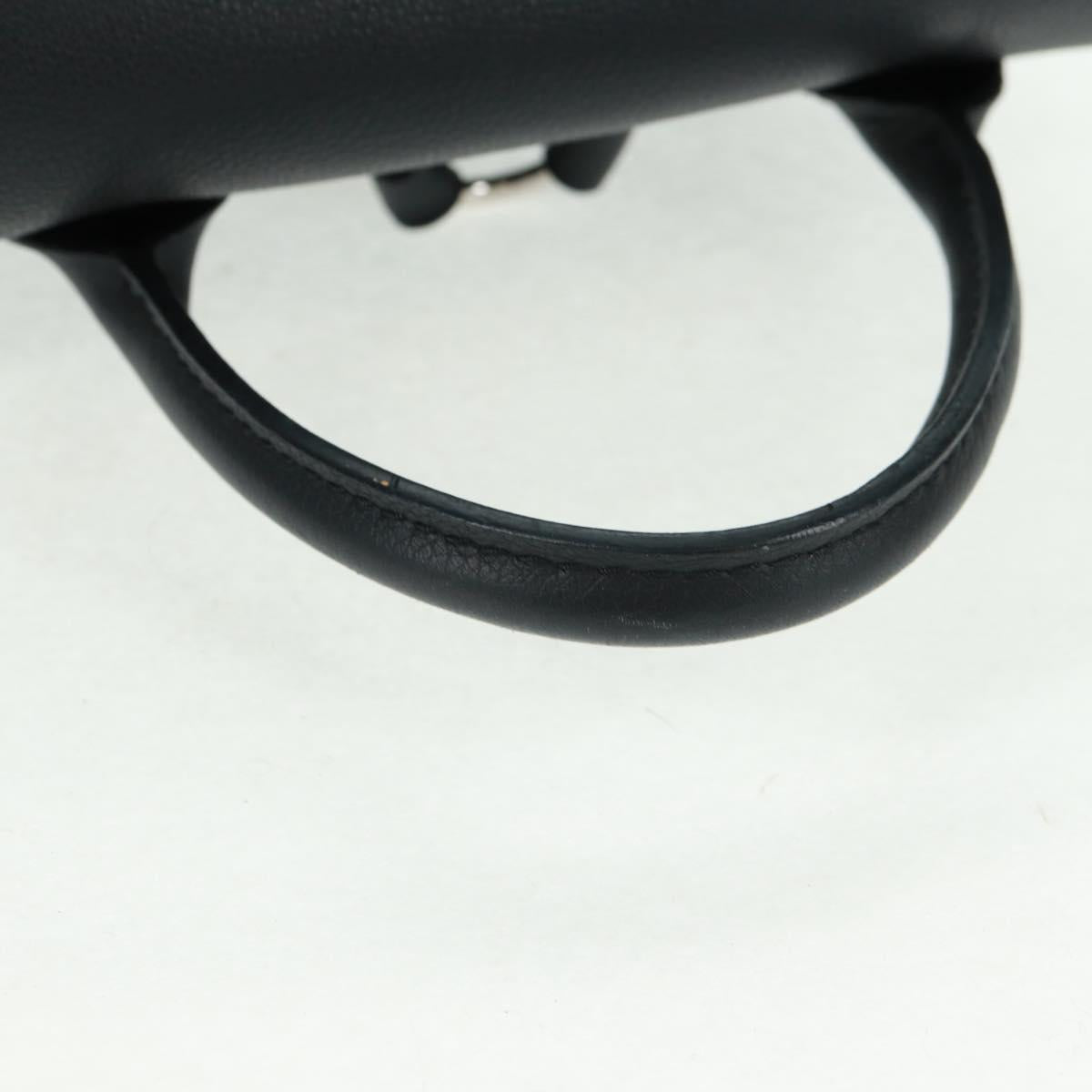 LOUIS VUITTON Calf Leather Turn Lock Rock Me Backpack Black M41815 Auth ka1317