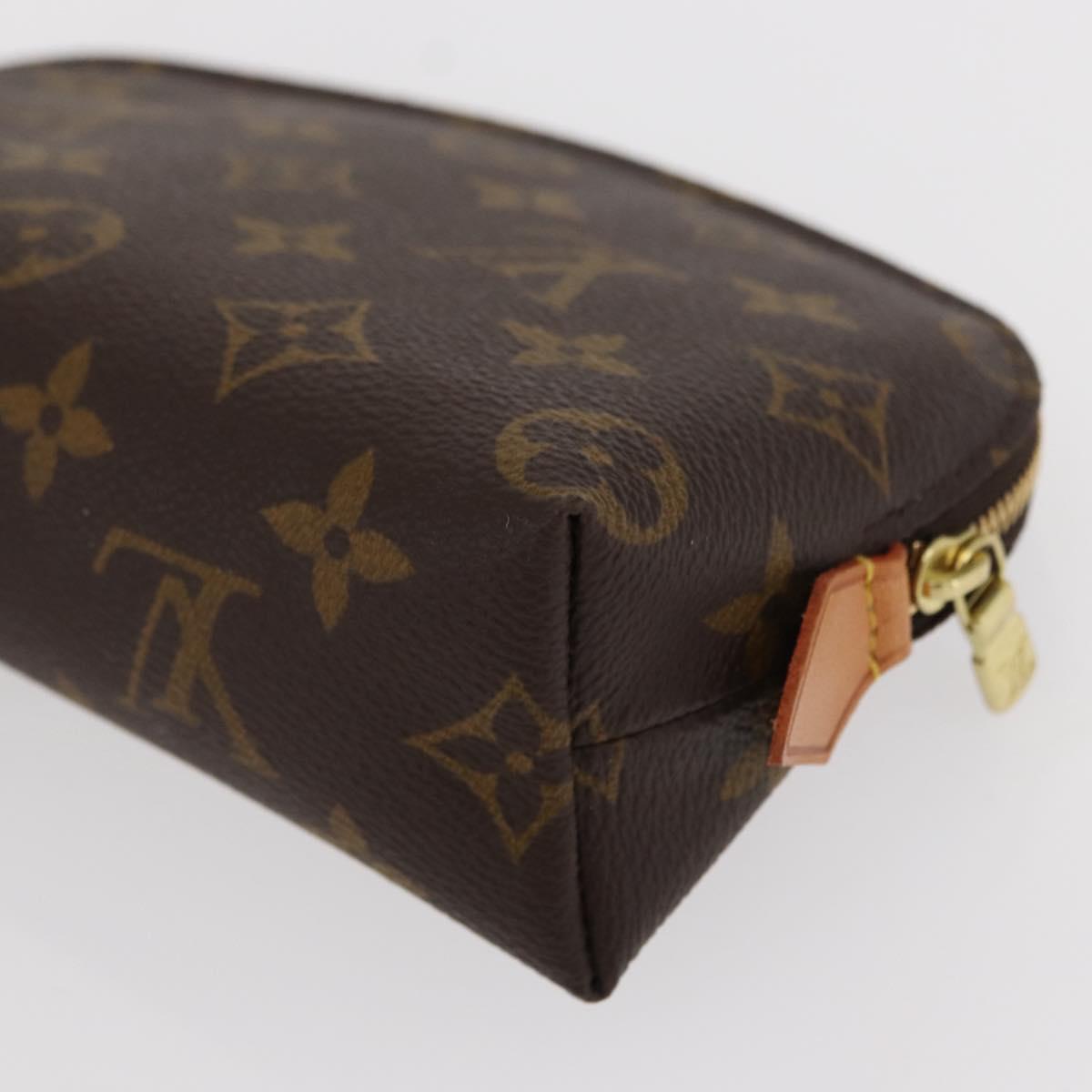 LOUIS VUITTON Monogram Pochette Cosmetic PM Cosmetic Pouch M47515 LV Auth ka133