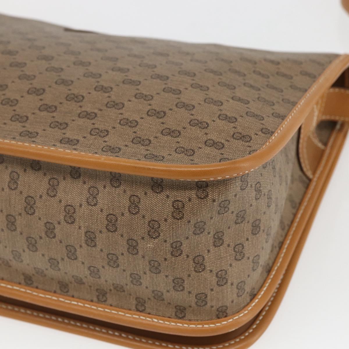 GUCCI Micro GG Supreme Web Sherry Line Bag PVC Beige 001 104 0551 Auth ka1331