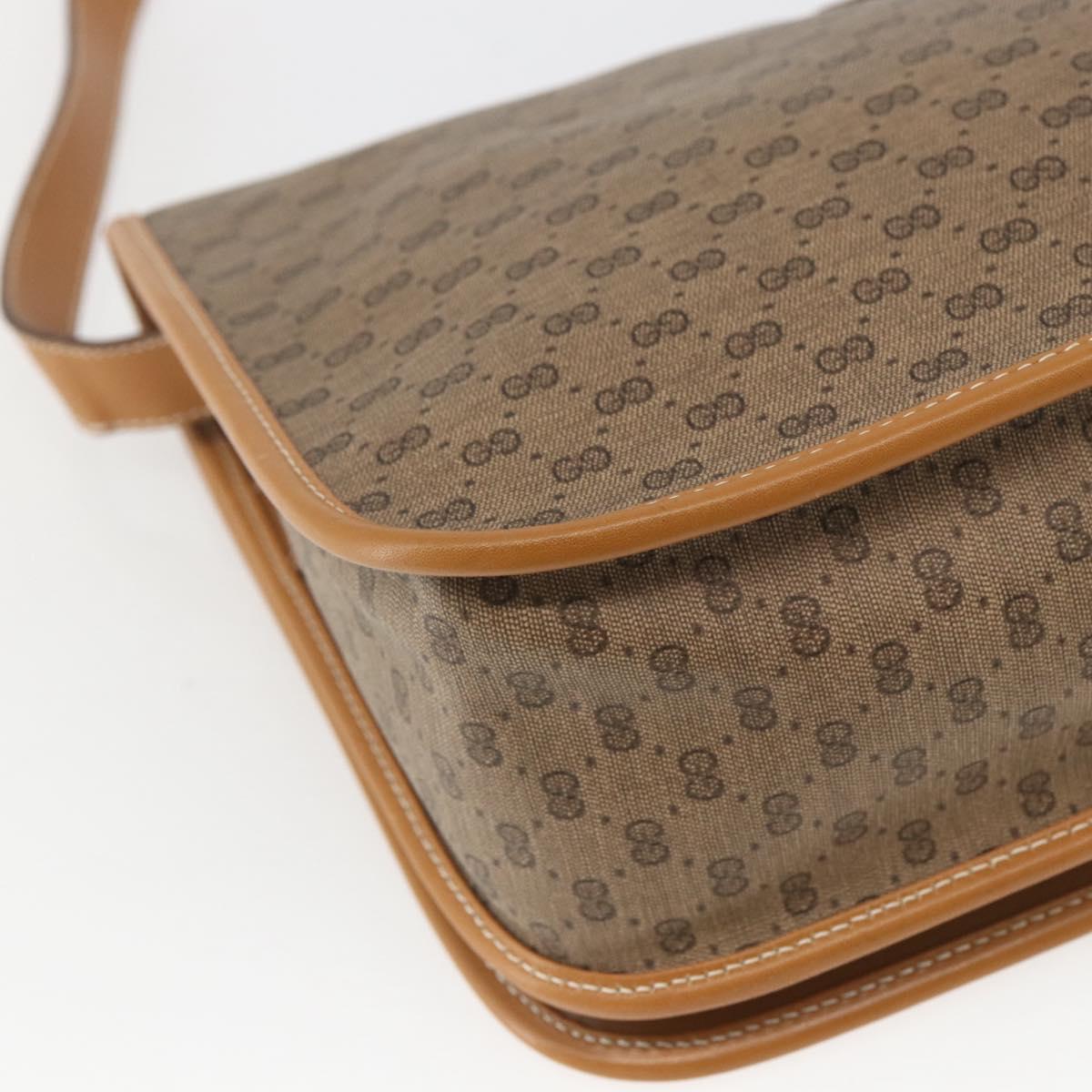 GUCCI Micro GG Supreme Web Sherry Line Bag PVC Beige 001 104 0551 Auth ka1331