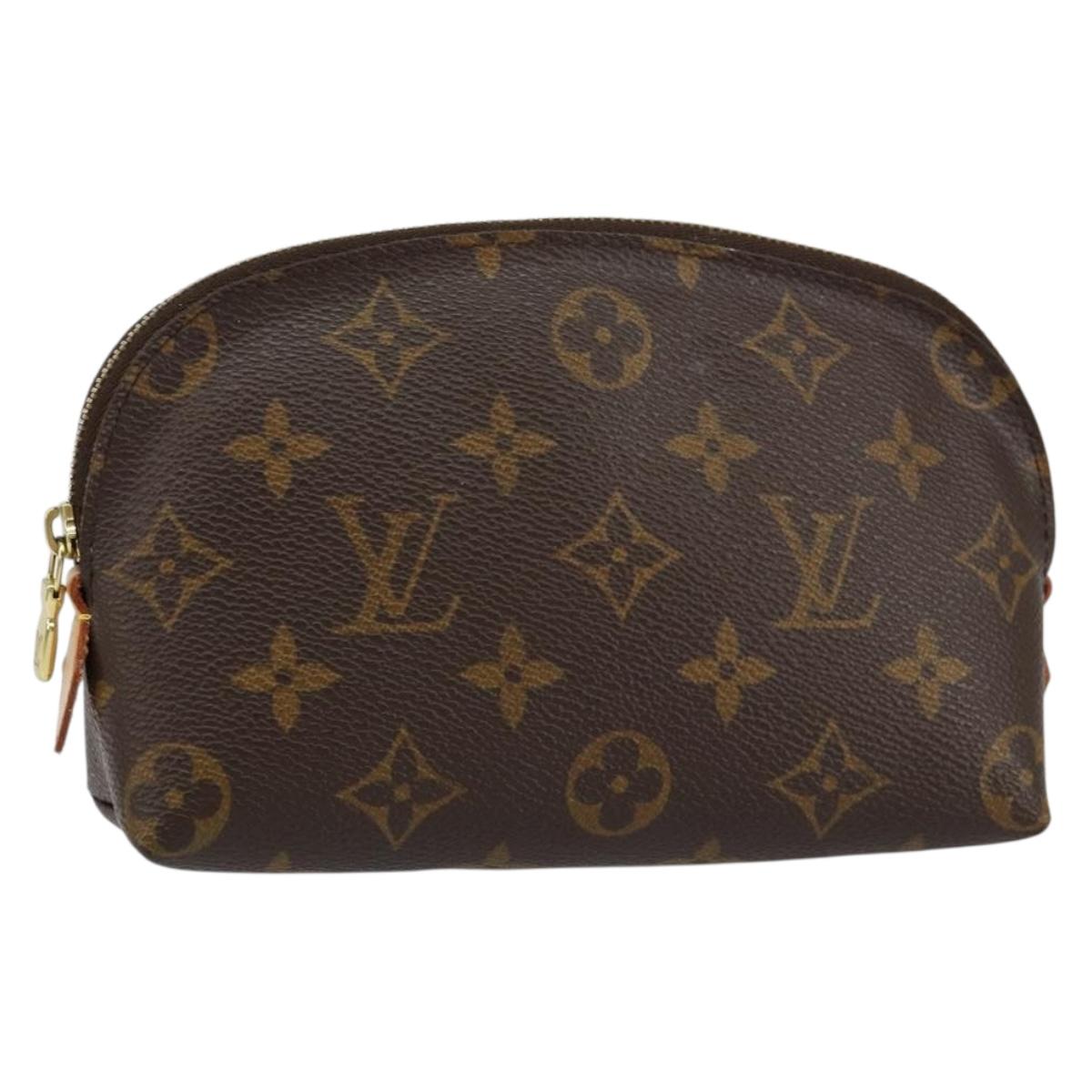 LOUIS VUITTON Monogram Pochette Cosmetic PM Cosmetic Pouch M47515 LV Auth ka134
