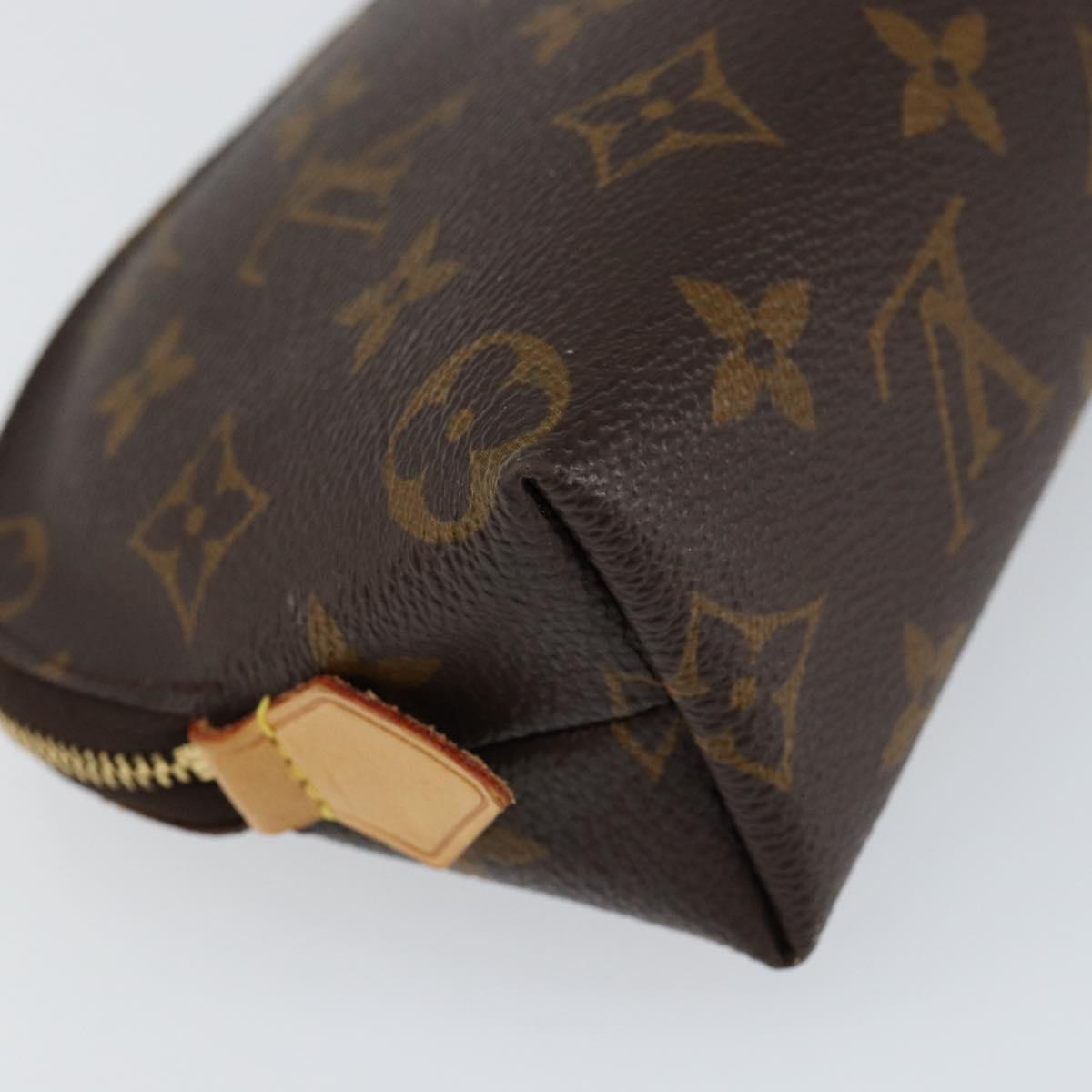 LOUIS VUITTON Monogram Pochette Cosmetic PM Cosmetic Pouch M47515 LV Auth ka134