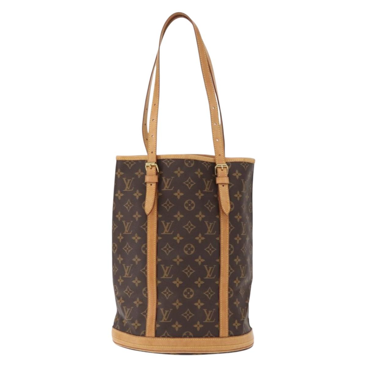 LOUIS VUITTON Monogram Bucket GM Shoulder Bag M42236 LV Auth ka1351