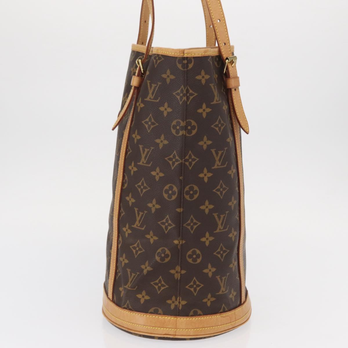 LOUIS VUITTON Monogram Bucket GM Shoulder Bag M42236 LV Auth ka1351