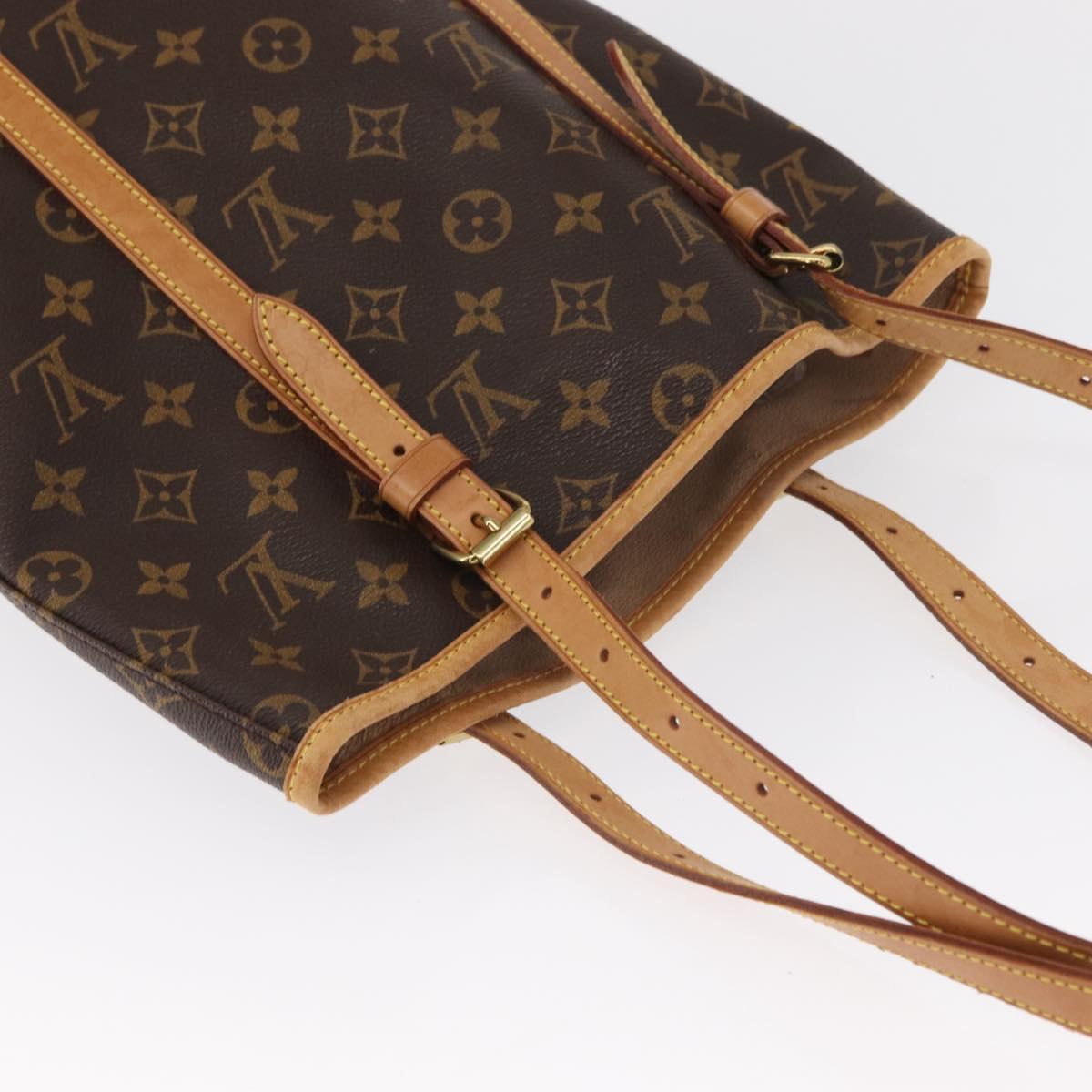 LOUIS VUITTON Monogram Bucket GM Shoulder Bag M42236 LV Auth ka1351