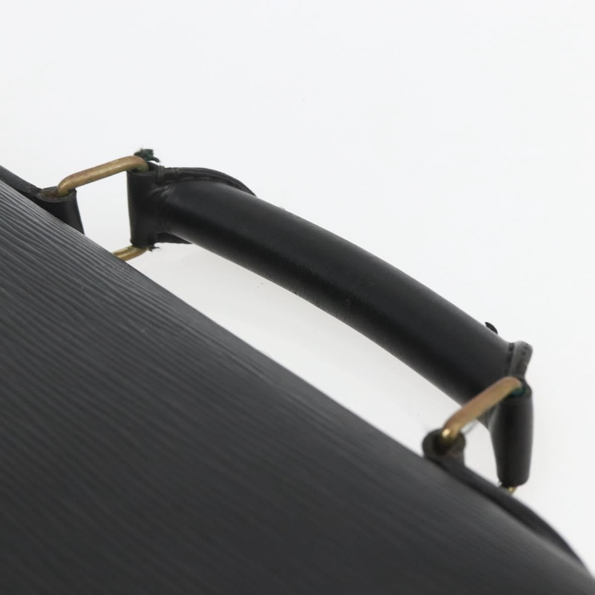 LOUIS VUITTON Epi ServietteConseiller Business Bag Black M54422 LV Auth ka1353