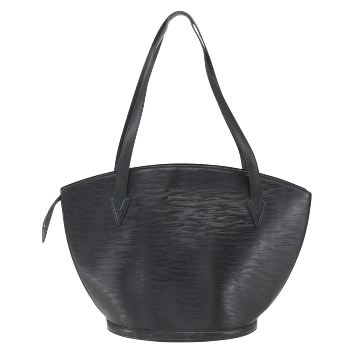 LOUIS VUITTON Epi Saint Jacques Shopping Bag Black M52262 LV Auth ka1357