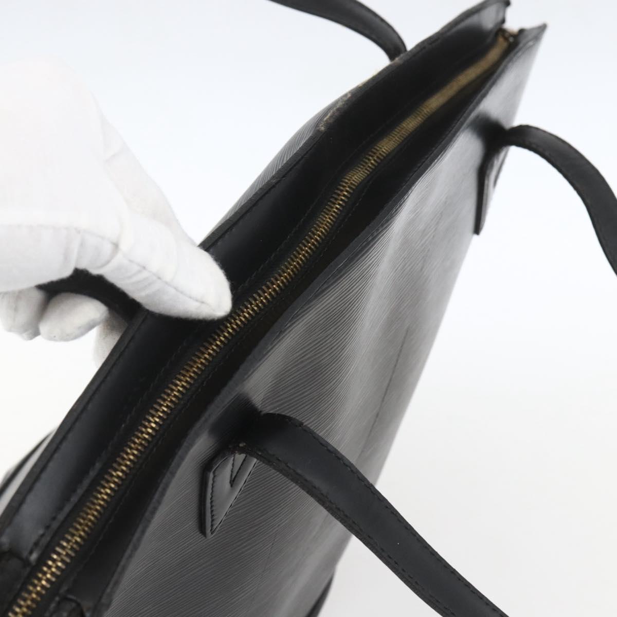 LOUIS VUITTON Epi Saint Jacques Shopping Bag Black M52262 LV Auth ka1357