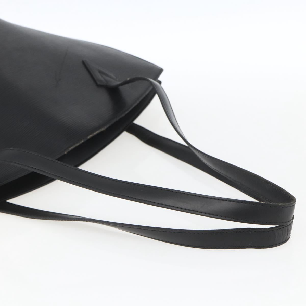 LOUIS VUITTON Epi Saint Jacques Shopping Bag Black M52262 LV Auth ka1357
