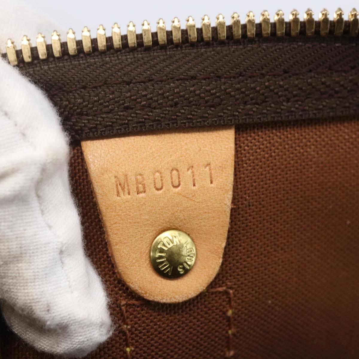 LOUIS VUITTON Monogram Keepall Bandouliere 50 Boston Bag M41416 LV Auth ka137