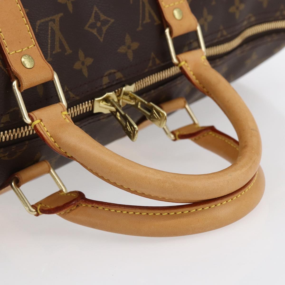 LOUIS VUITTON Monogram Keepall Bandouliere 50 Boston Bag M41416 LV Auth ka137