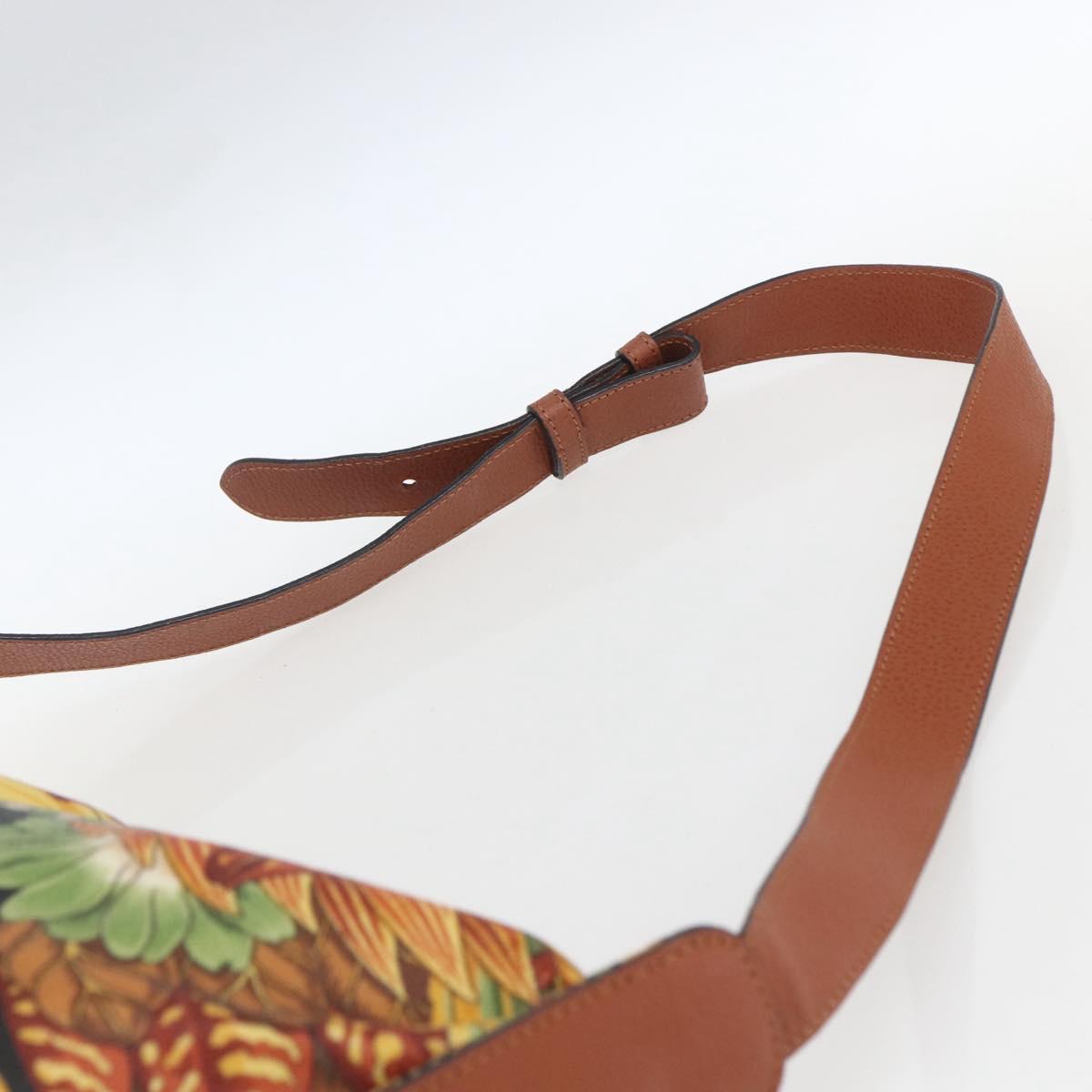 Salvatore Ferragamo Shoulder Bag Brown Gold Auth ka1379