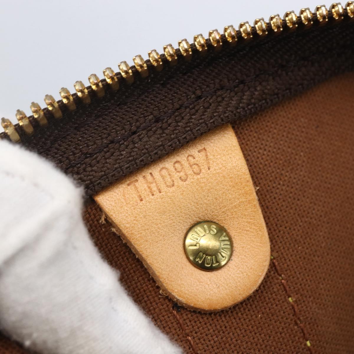 LOUIS VUITTON Monogram Keepall Bandouliere 60 Boston Bag M41412 LV Auth ka138