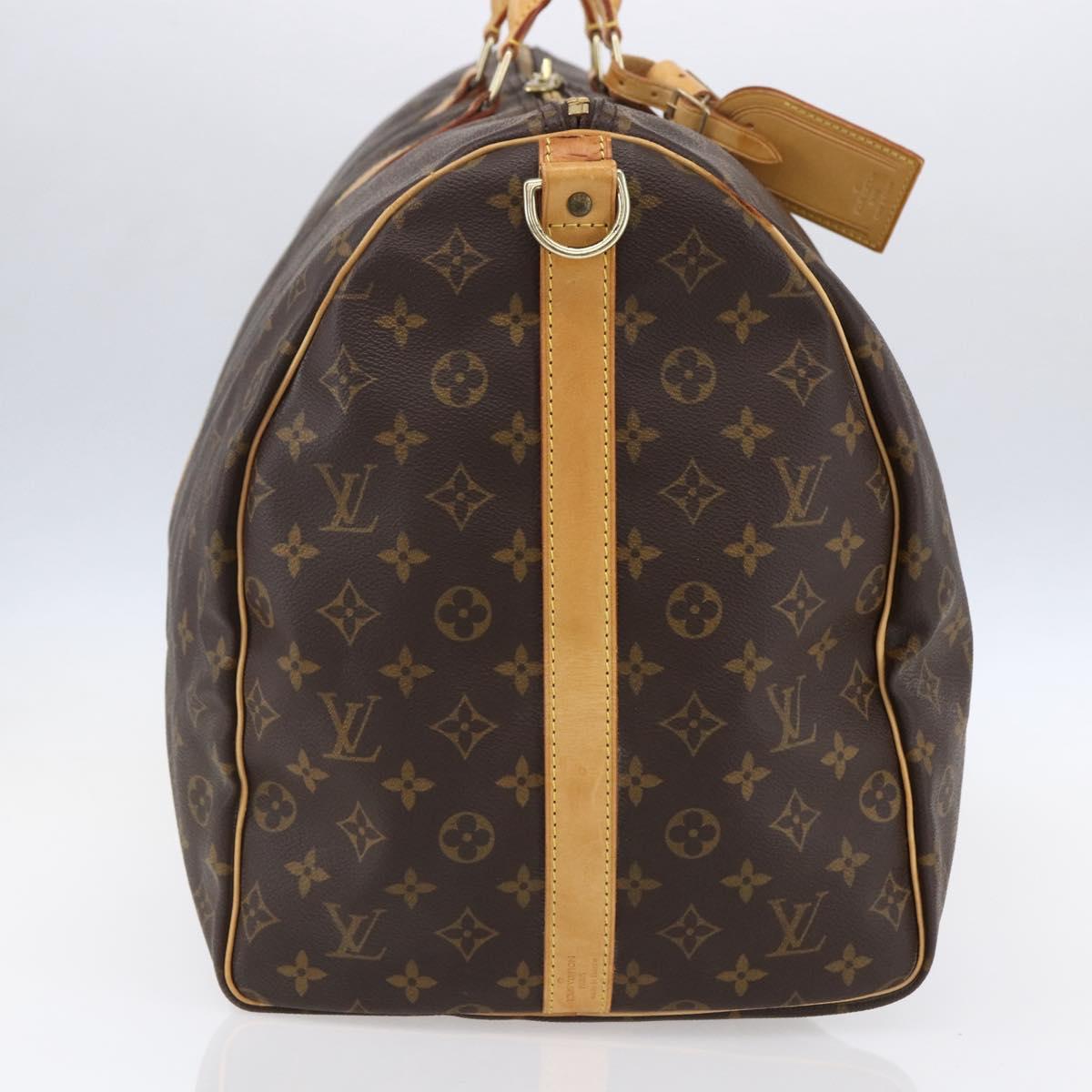 LOUIS VUITTON Monogram Keepall Bandouliere 60 Boston Bag M41412 LV Auth ka138