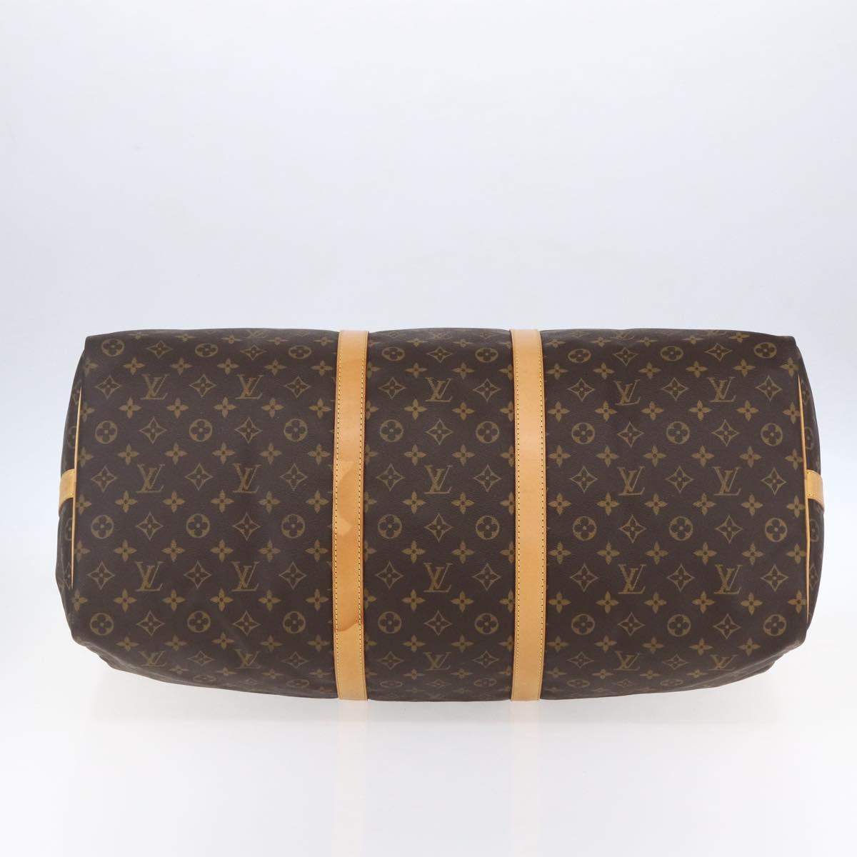 LOUIS VUITTON Monogram Keepall Bandouliere 60 Boston Bag M41412 LV Auth ka138