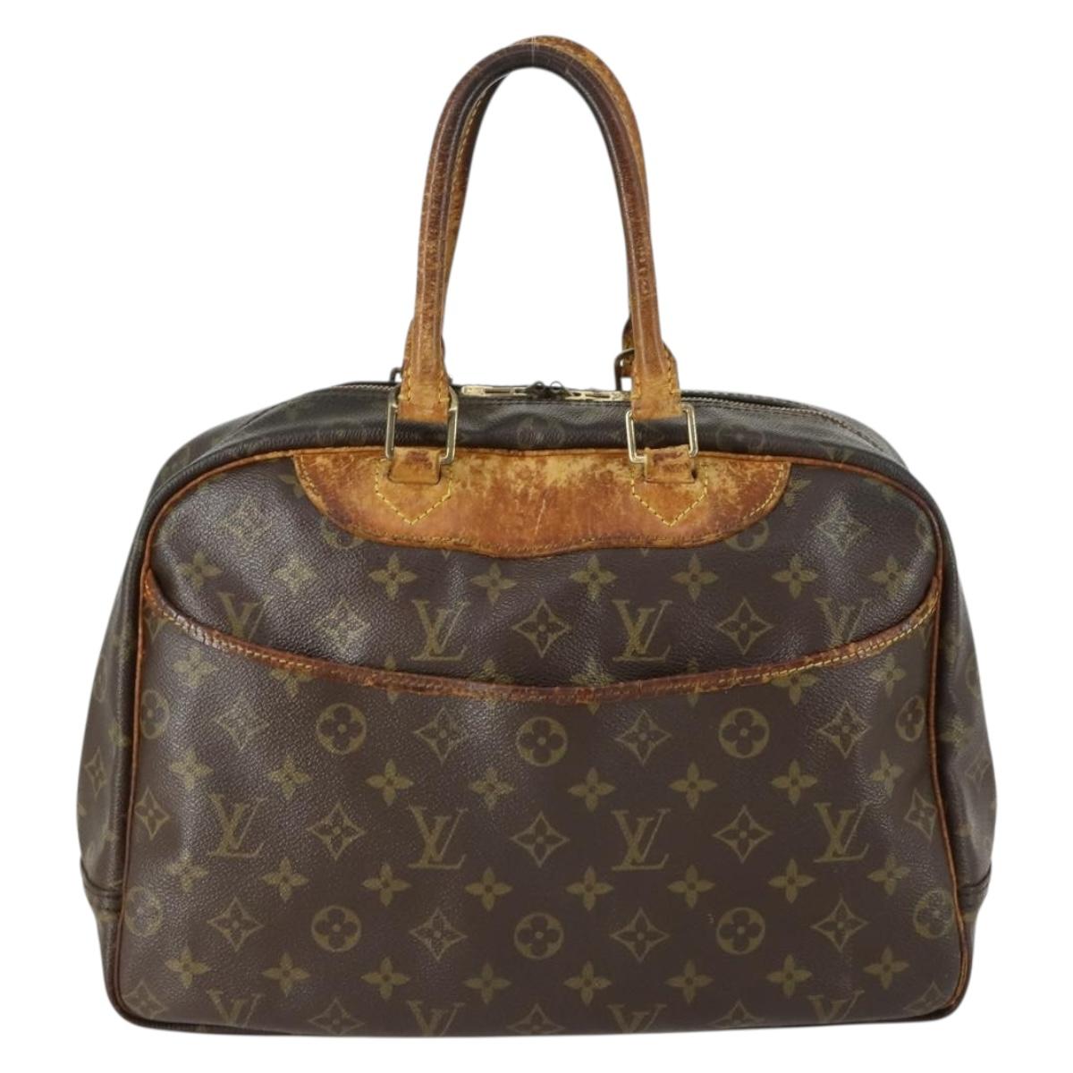 LOUIS VUITTON Monogram Deauville Hand Bag M47270 LV Auth ka1385