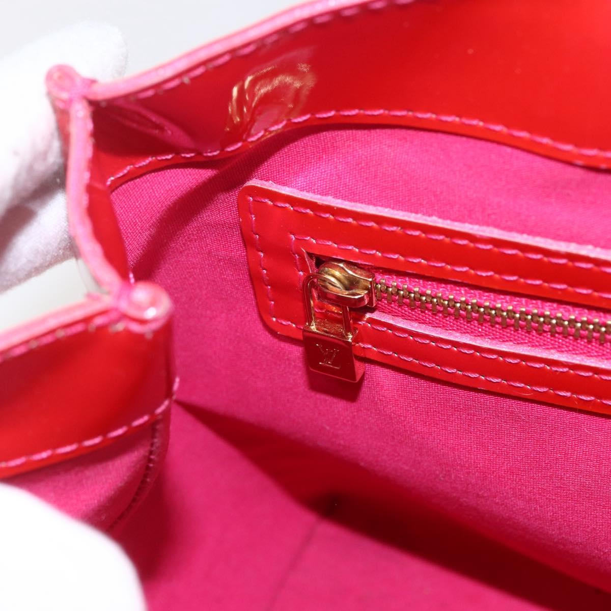 LOUIS VUITTON Monogram Vernis Wilshire PM Hand Bag Rose Pop M93643 Auth ka1388