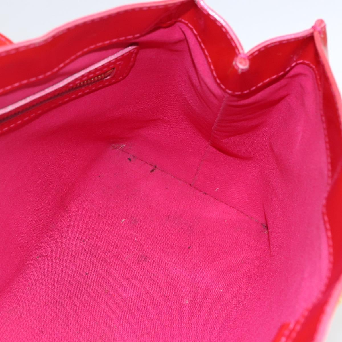 LOUIS VUITTON Monogram Vernis Wilshire PM Hand Bag Rose Pop M93643 Auth ka1388