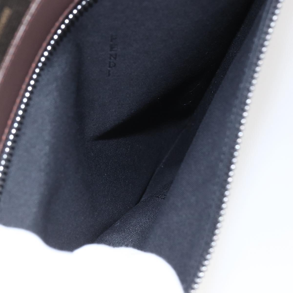FENDI Zucca Canvas Tote Bag Black Brown Auth ka1401M