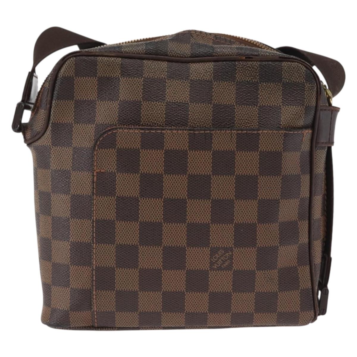 LOUIS VUITTON Damier Ebene Olaf PM Shoulder Bag N41442 LV Auth ka1412