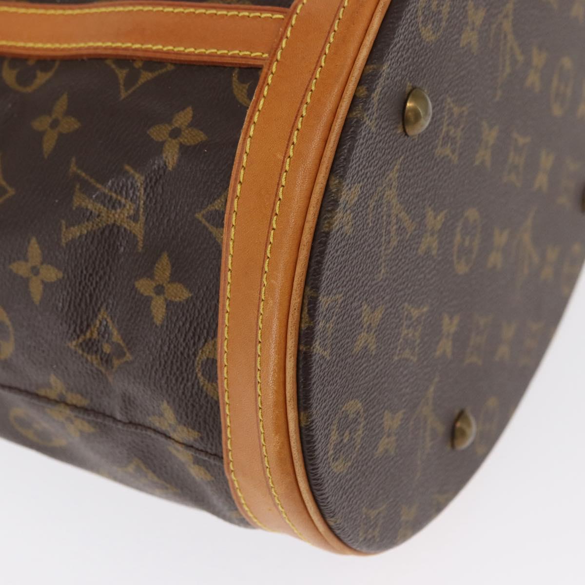LOUIS VUITTON Monogram Bucket GM Shoulder Bag M42236 LV Auth ka1413
