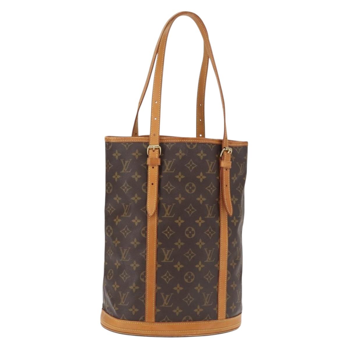 LOUIS VUITTON Monogram Bucket GM Shoulder Bag M42236 LV Auth ka1413