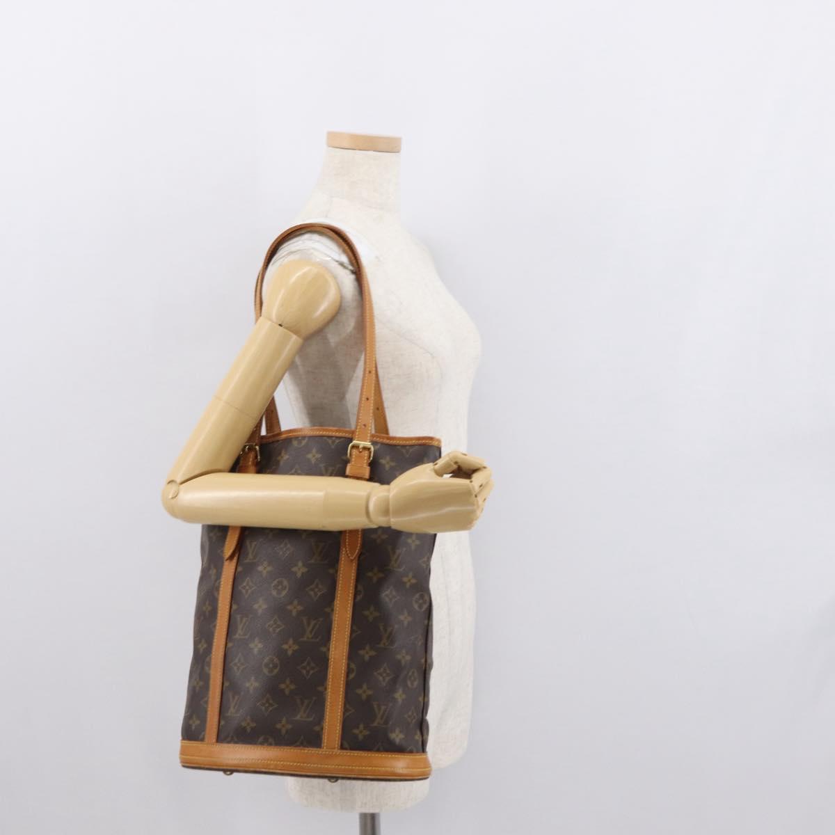 LOUIS VUITTON Monogram Bucket GM Shoulder Bag M42236 LV Auth ka1413