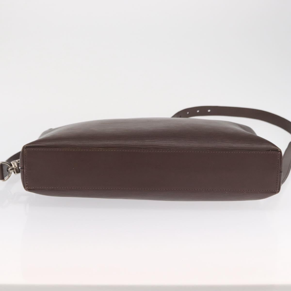 LOUIS VUITTON Epi Porte Documents Jules Bag 2way Brown M50161 LV Auth ka1420