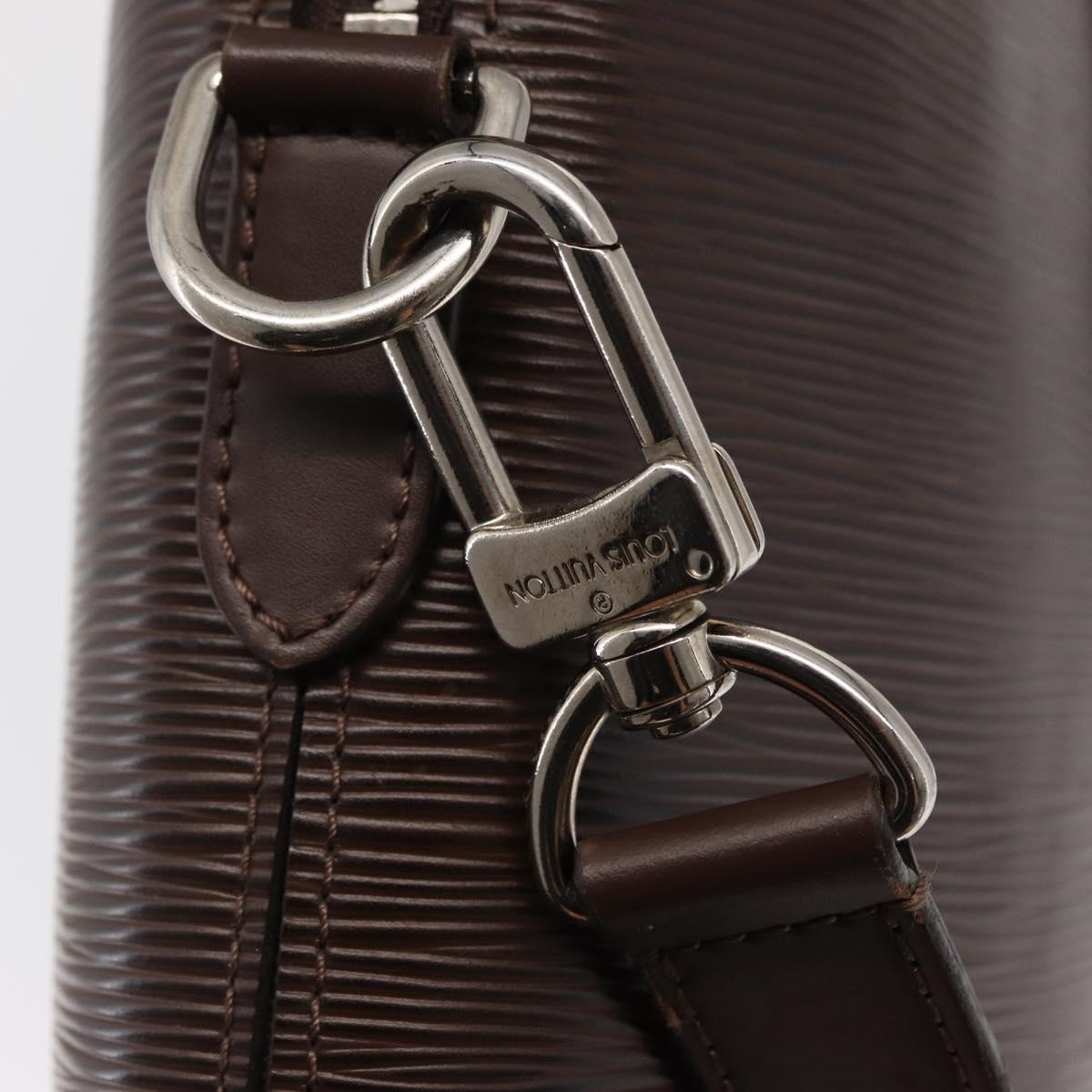 LOUIS VUITTON Epi Porte Documents Jules Bag 2way Brown M50161 LV Auth ka1420