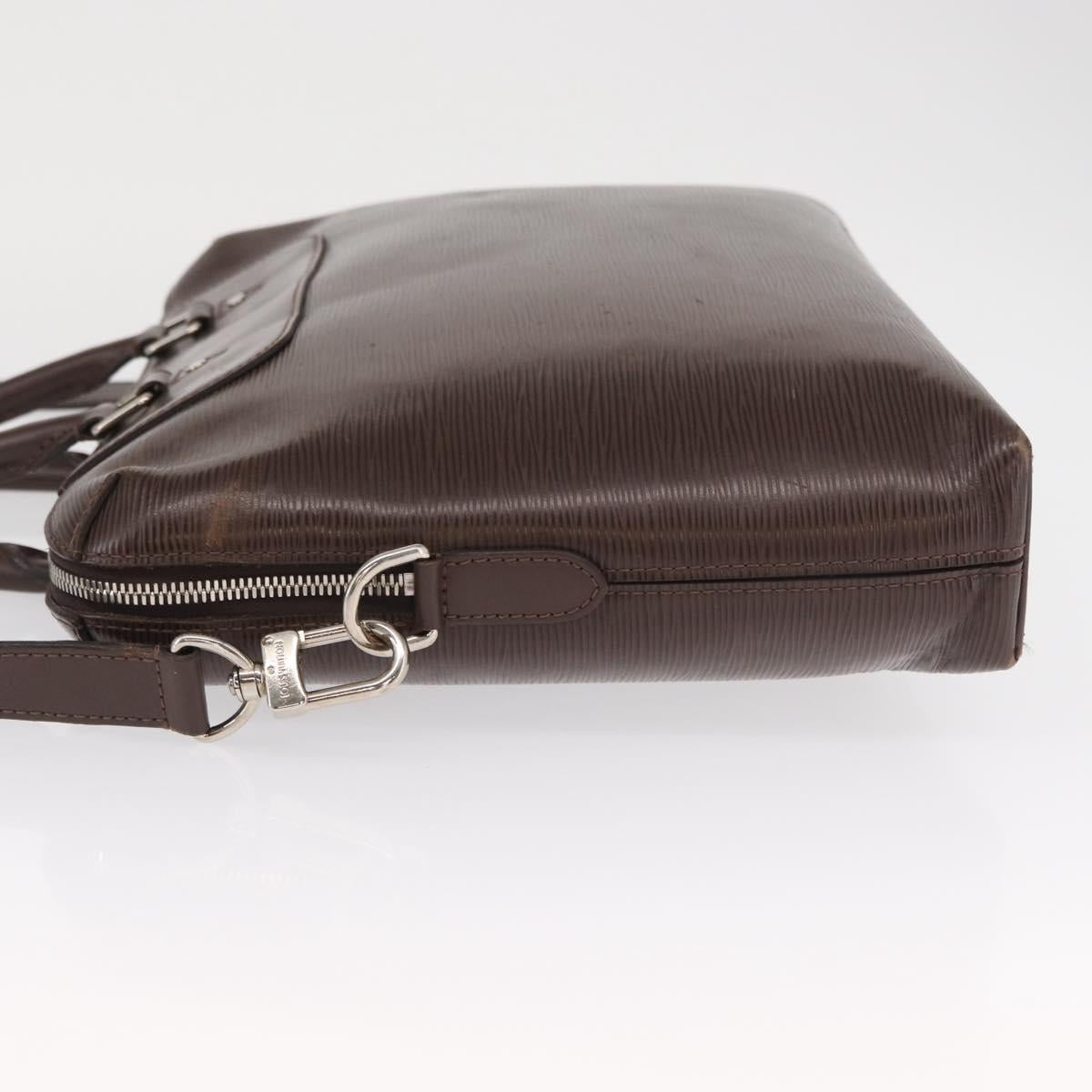 LOUIS VUITTON Epi Porte Documents Jules Bag 2way Brown M50161 LV Auth ka1420