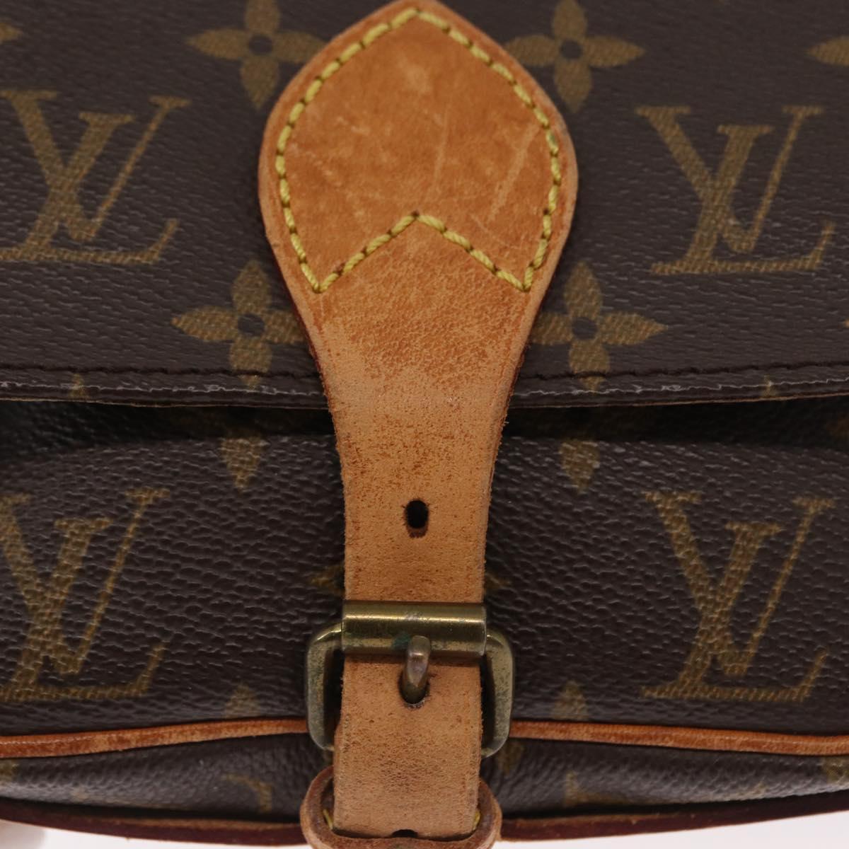 LOUIS VUITTON Monogram Cartouchiere PM Shoulder Bag M51254 LV Auth ka1422