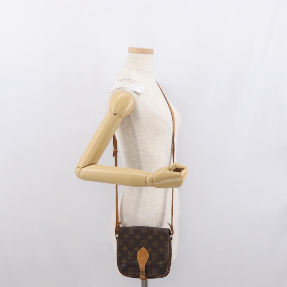 LOUIS VUITTON Monogram Cartouchiere PM Shoulder Bag M51254 LV Auth ka1422