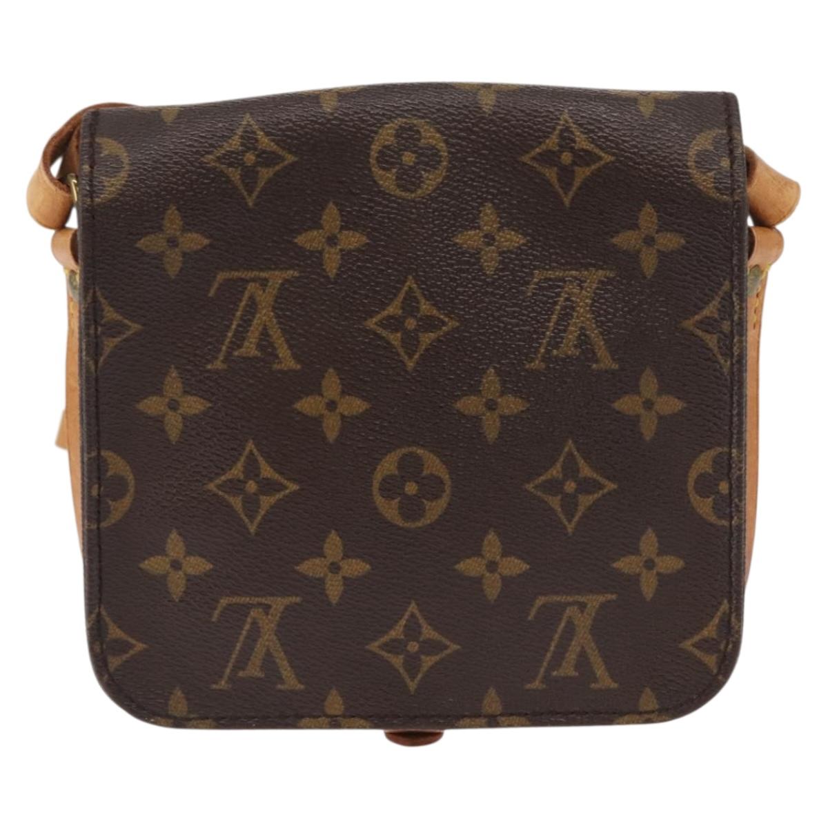 LOUIS VUITTON Monogram Cartouchiere PM Shoulder Bag M51254 LV Auth ka1422