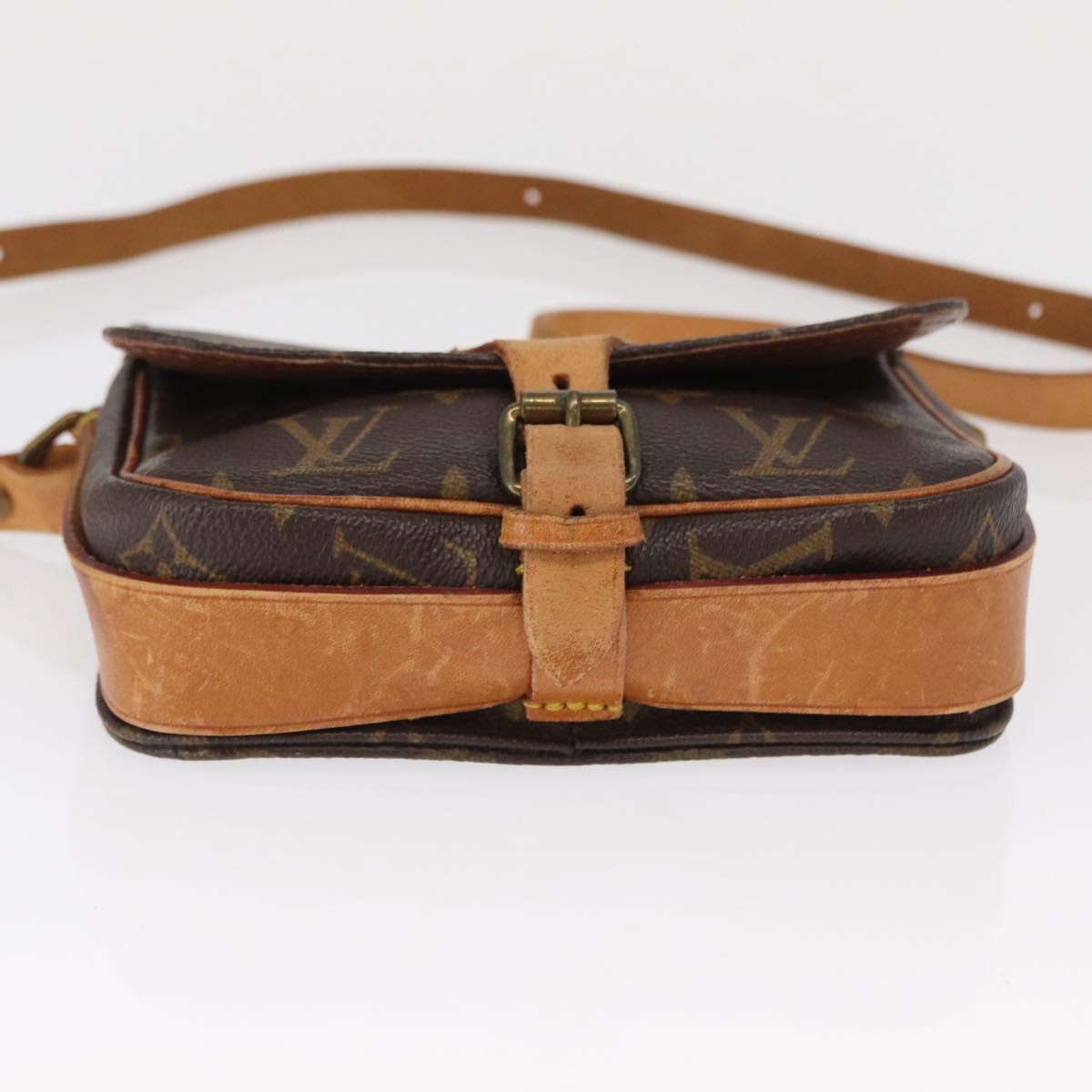 LOUIS VUITTON Monogram Cartouchiere PM Shoulder Bag M51254 LV Auth ka1422